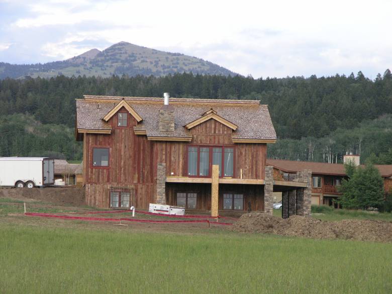 Faded Red Painted Barnwood Siding